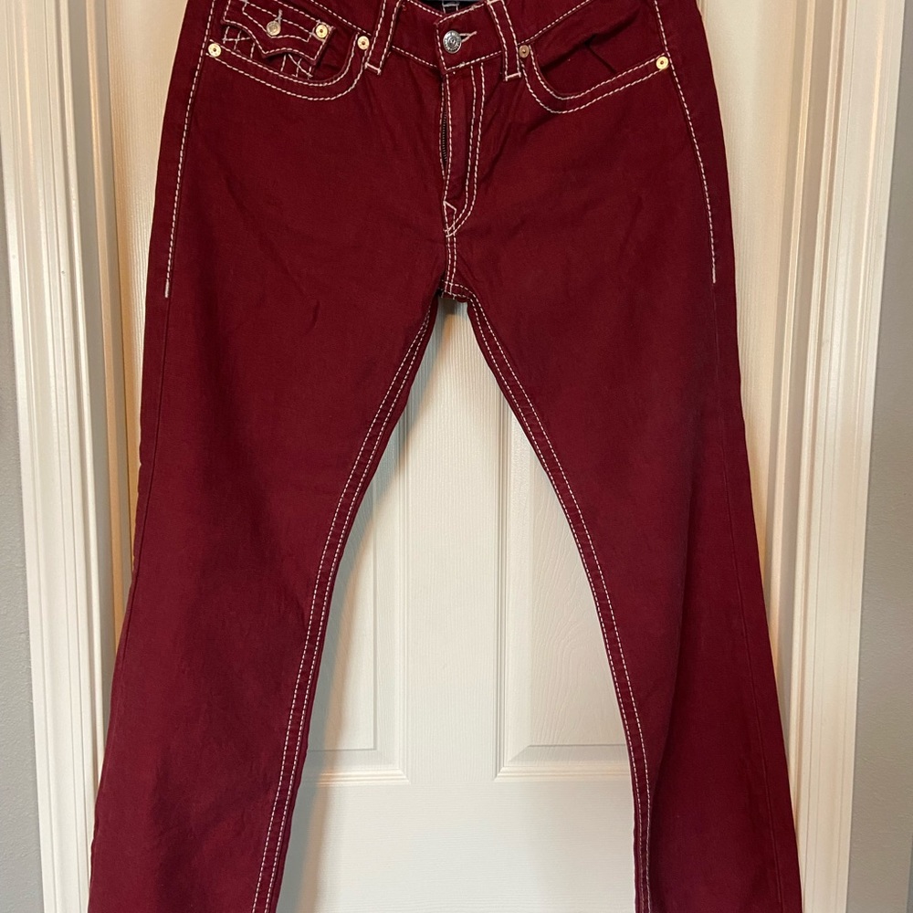 True Religion Maroon Men’s Jeans